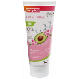 Beaphar BIO Shampoo Cat and Kitten - шампоан с био авокадо, розово масло, алое вера 200мл.